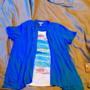 Blue short sleeve shirt
